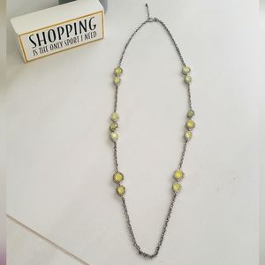 Silver long crystal stones